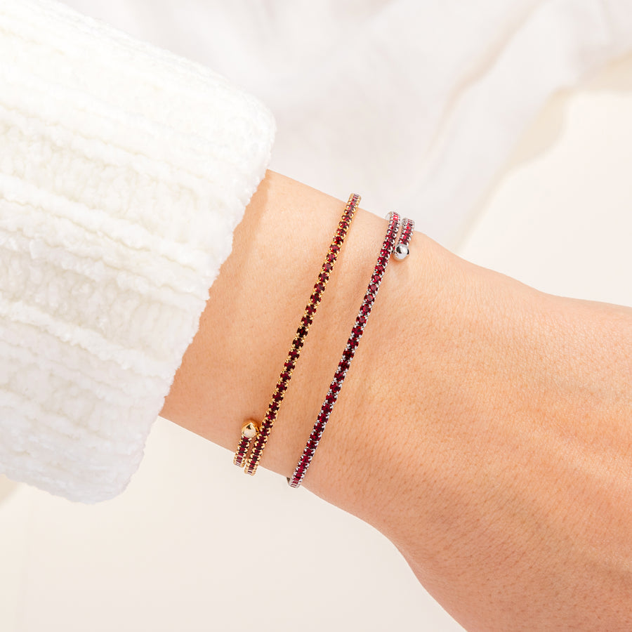 Color-set tennis bangle gift set