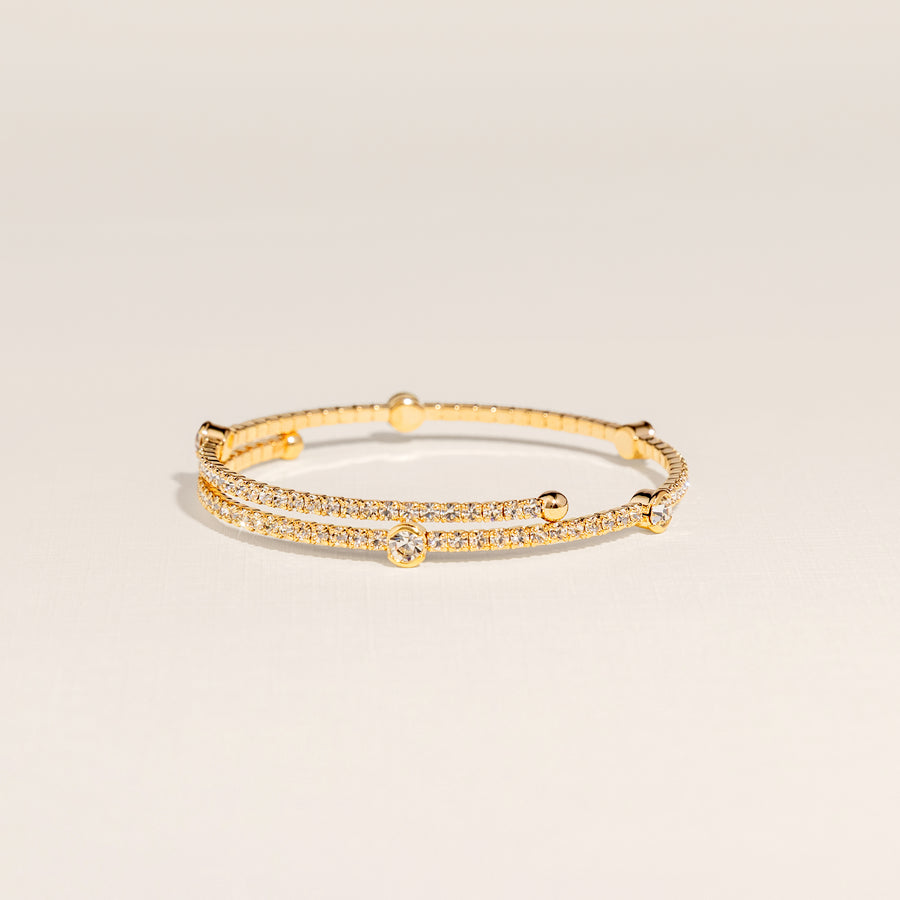 April Diamond Birthstone Bangle