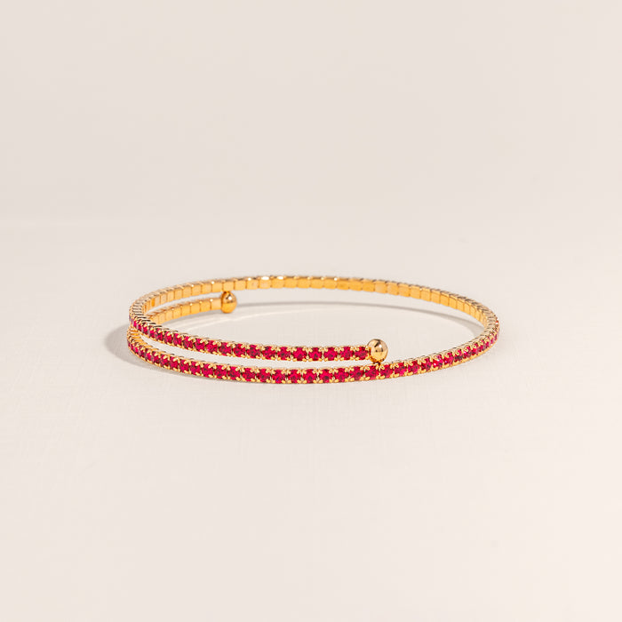 Ruby Tennis Bangle
