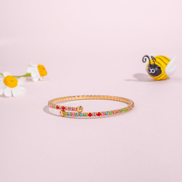 Minifit Multicolor Crystal Flex Bangle