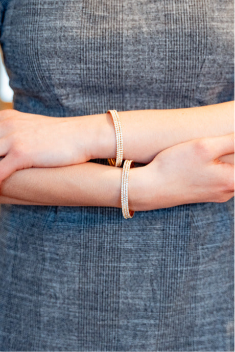 The Trio Bangle in Gold