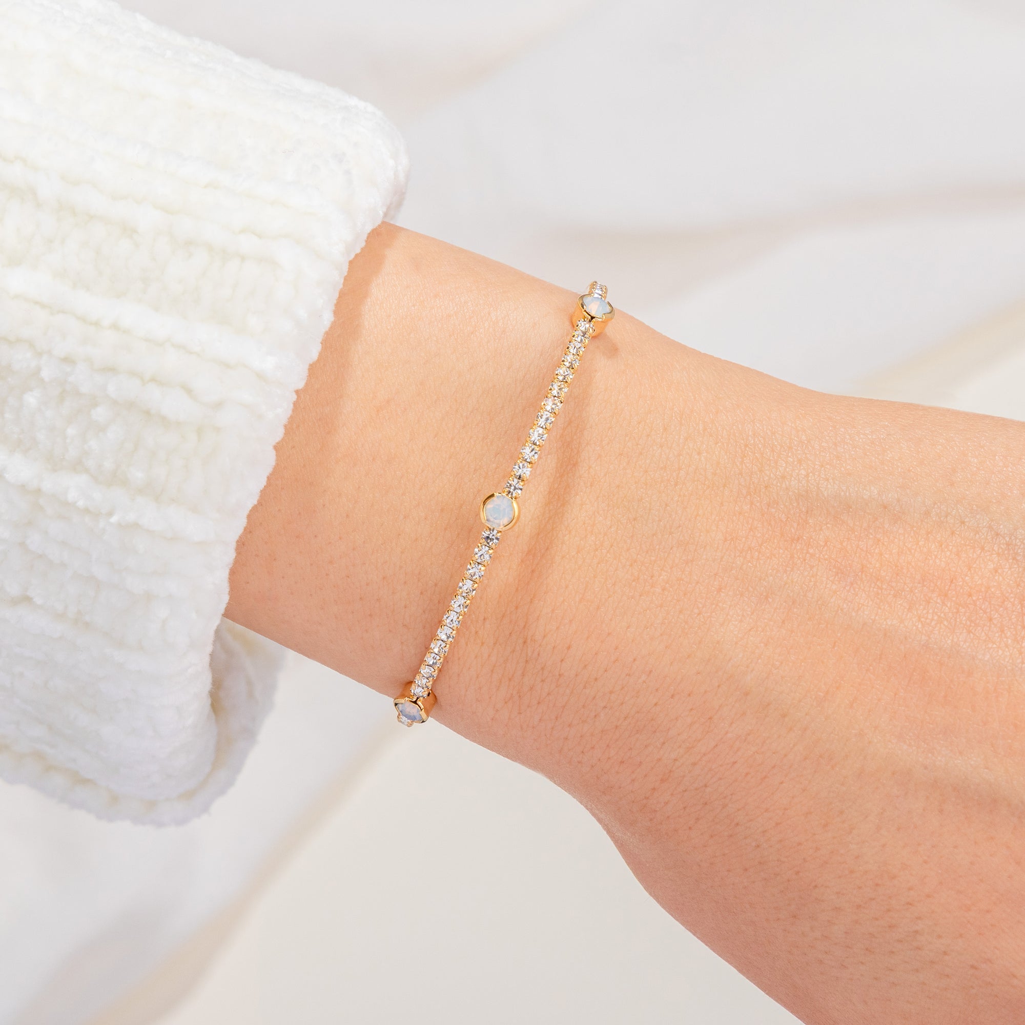 October Opal Birthstone Bangle