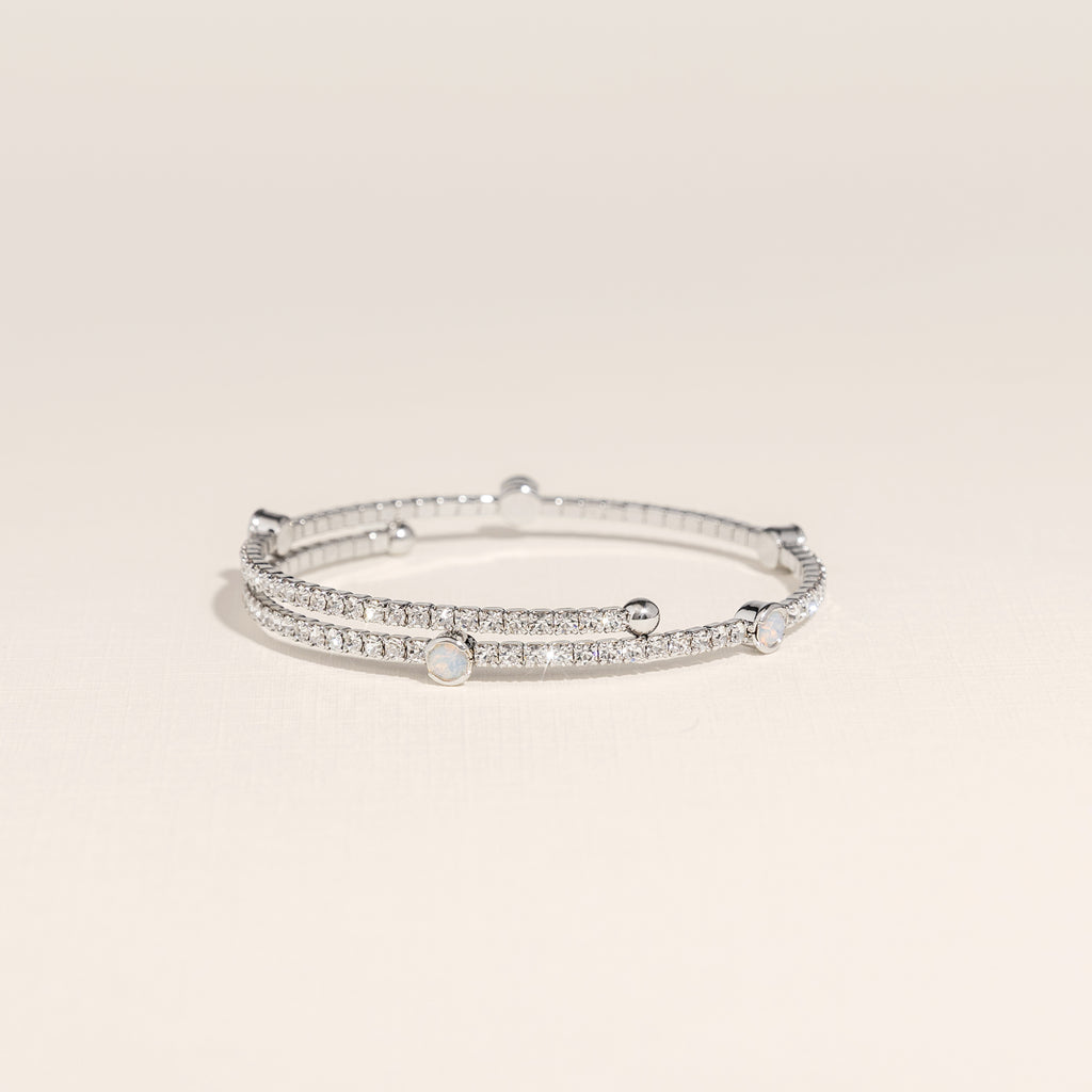 October Opal Birthstone Bangle