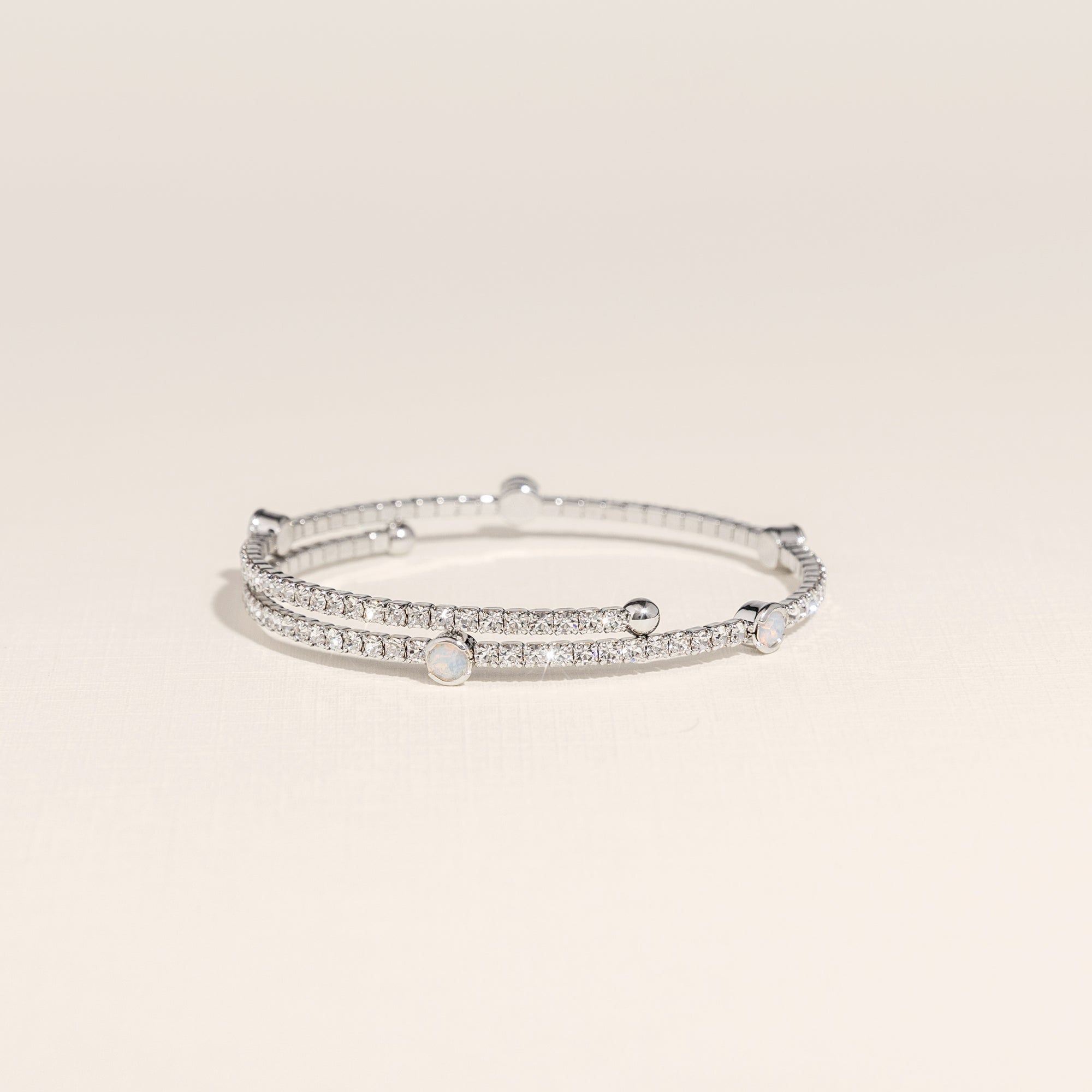 October Opal Birthstone Bangle