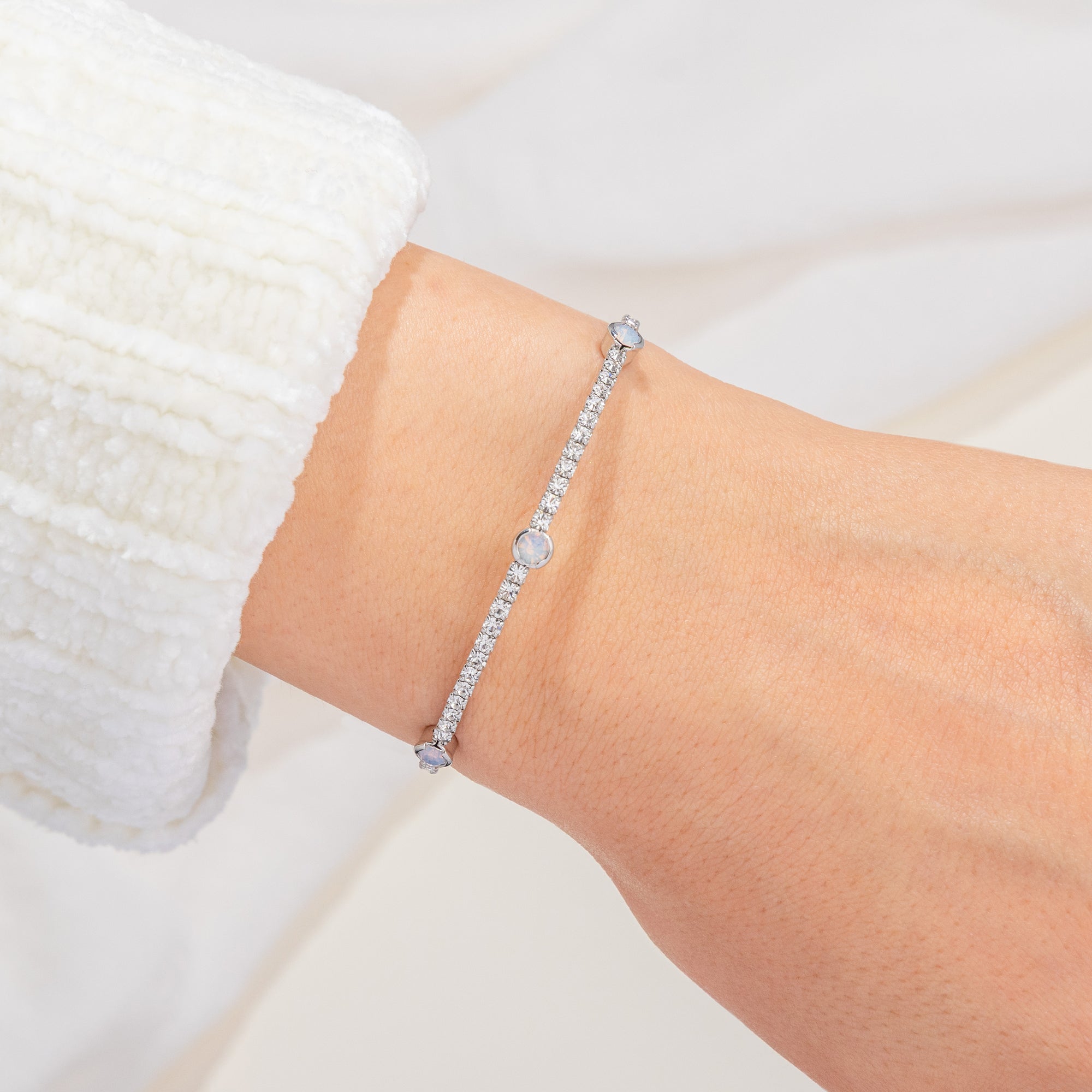 October Opal Birthstone Bangle