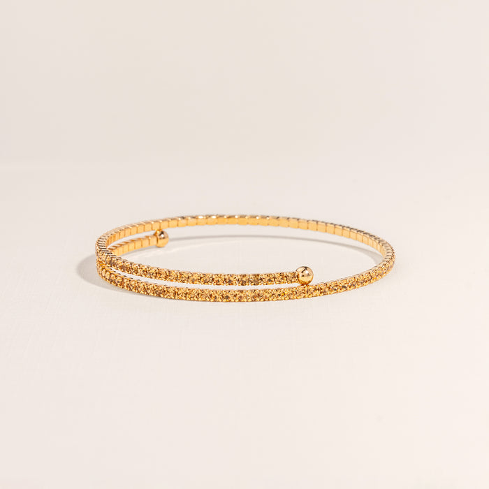 Golden Topaz Tennis Bangle