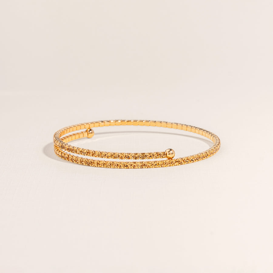 Golden Topaz Tennis Bangle