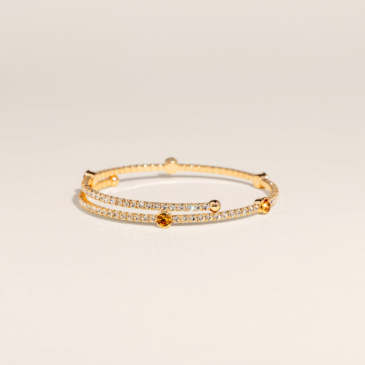 November Topaz Birthstone Bangle