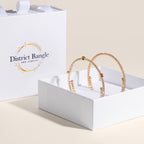 Birthstone bangle gift set (Gold)