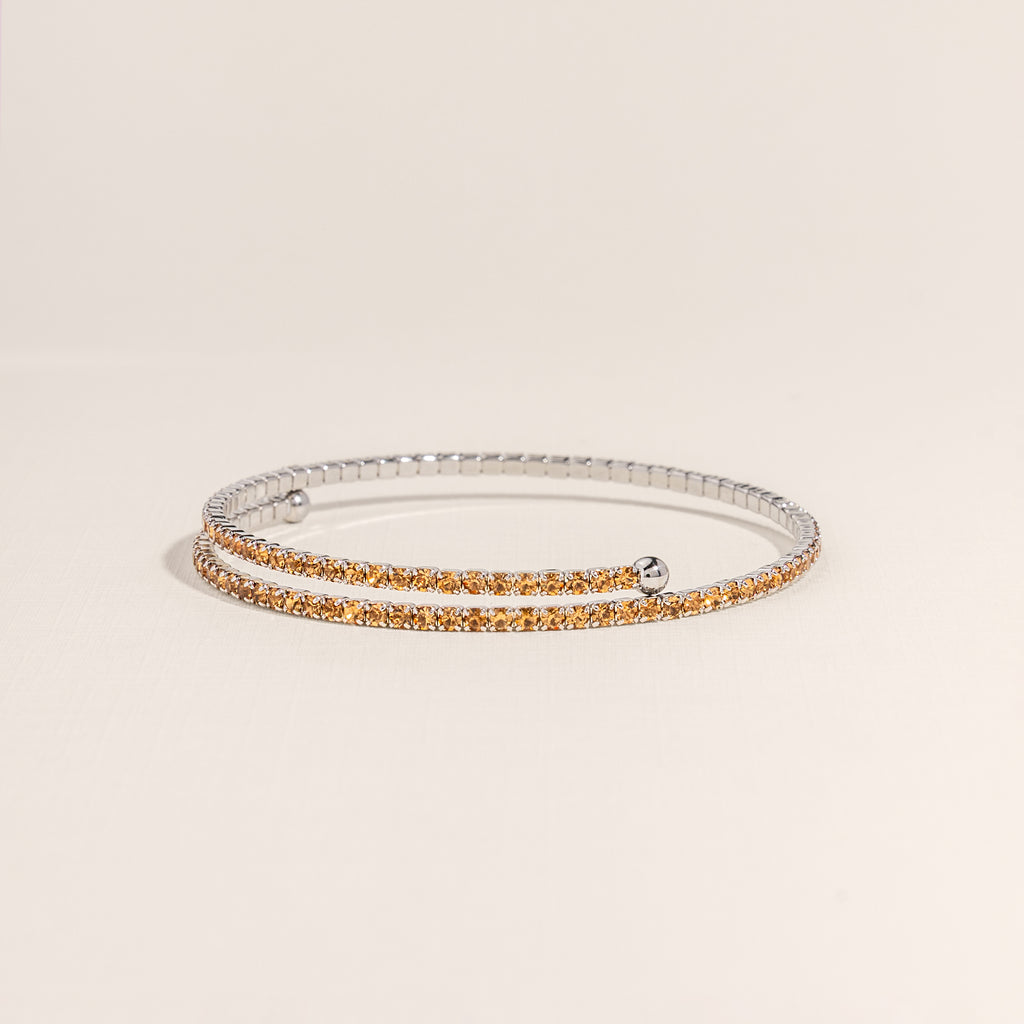 Golden Topaz Tennis Bangle