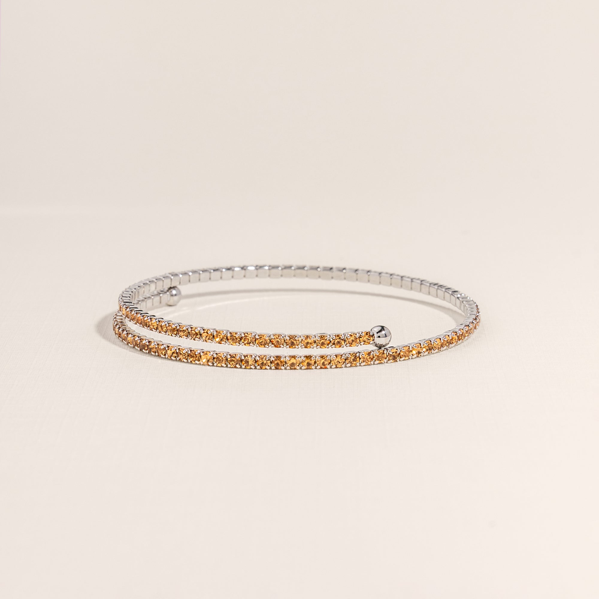 November Topaz Birthstone Bangle