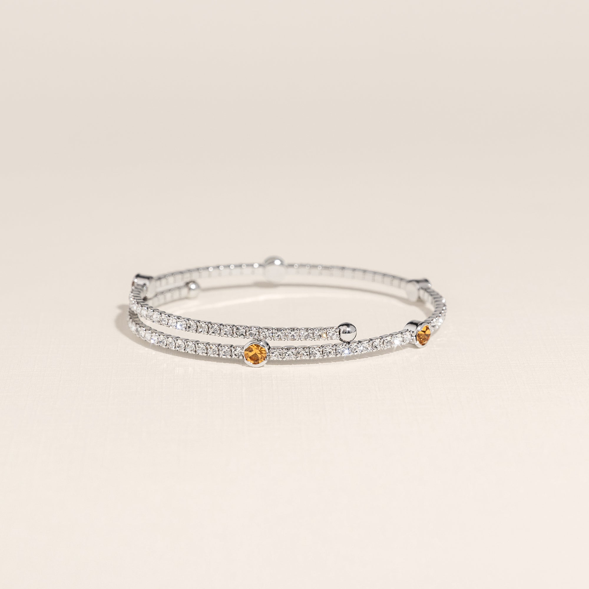 November Topaz Birthstone Bangle