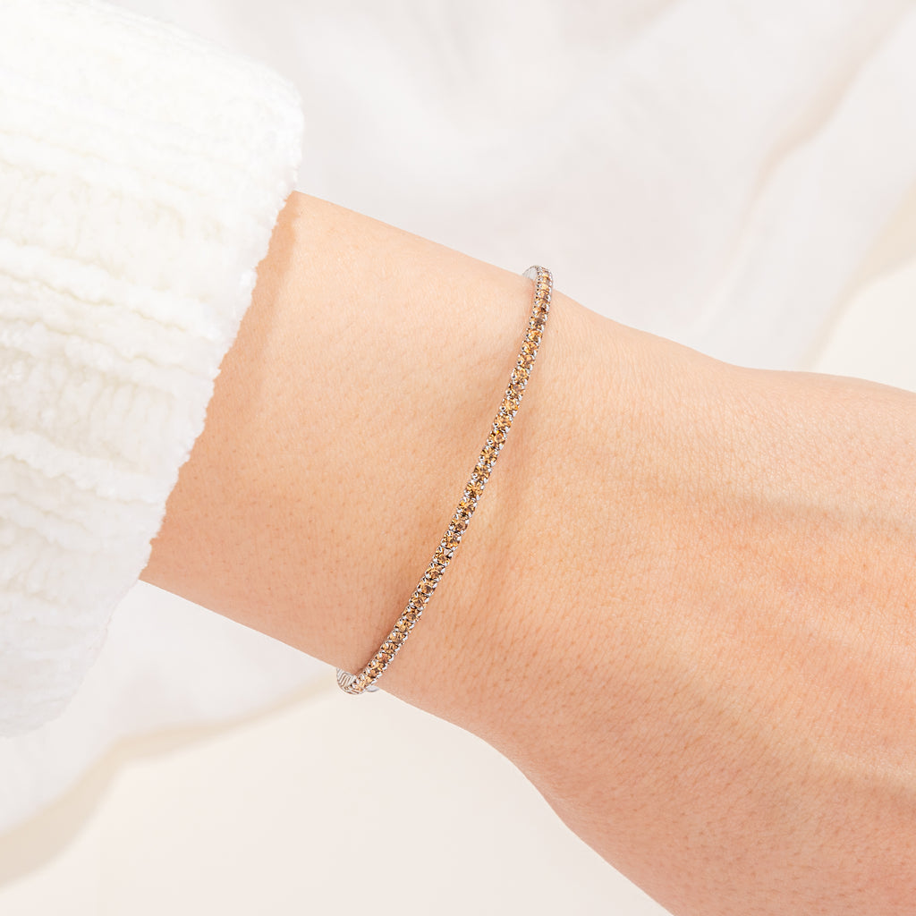 Golden Topaz Tennis Bangle