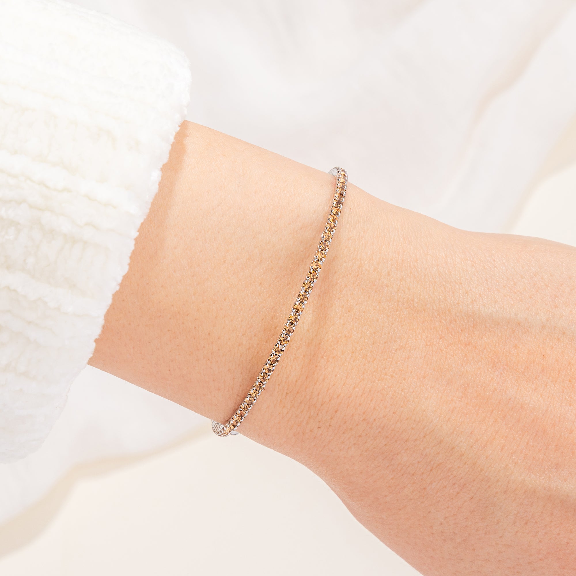 November Topaz Birthstone Bangle