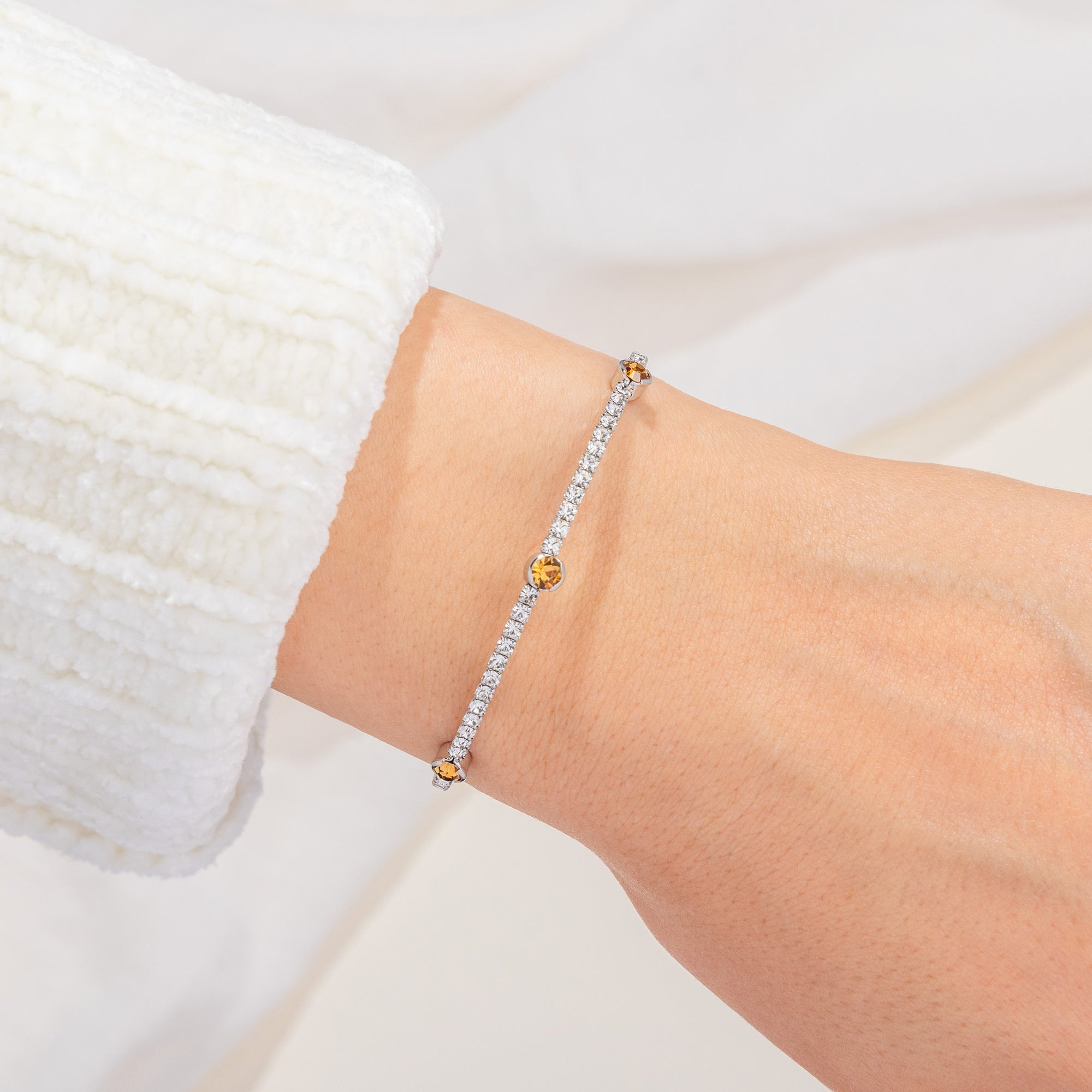 November Topaz Birthstone Bangle