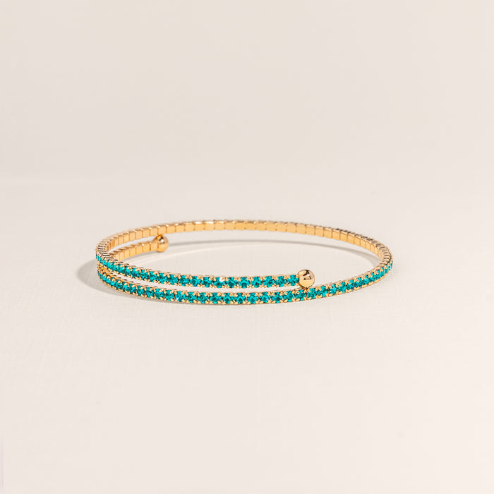 Blue Zircon Tennis Bangle