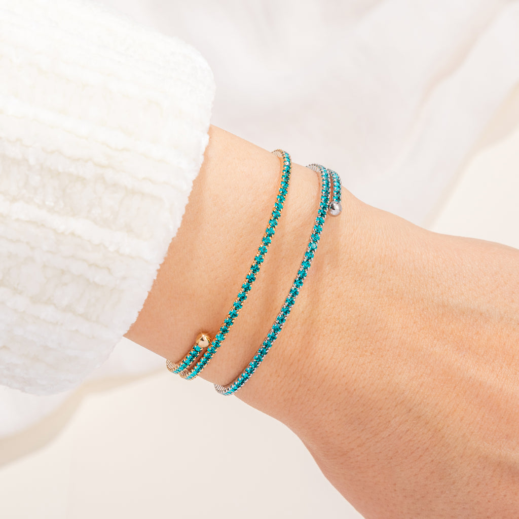 Color-set tennis bangle gift set