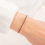 Garnet Tennis Bangle
