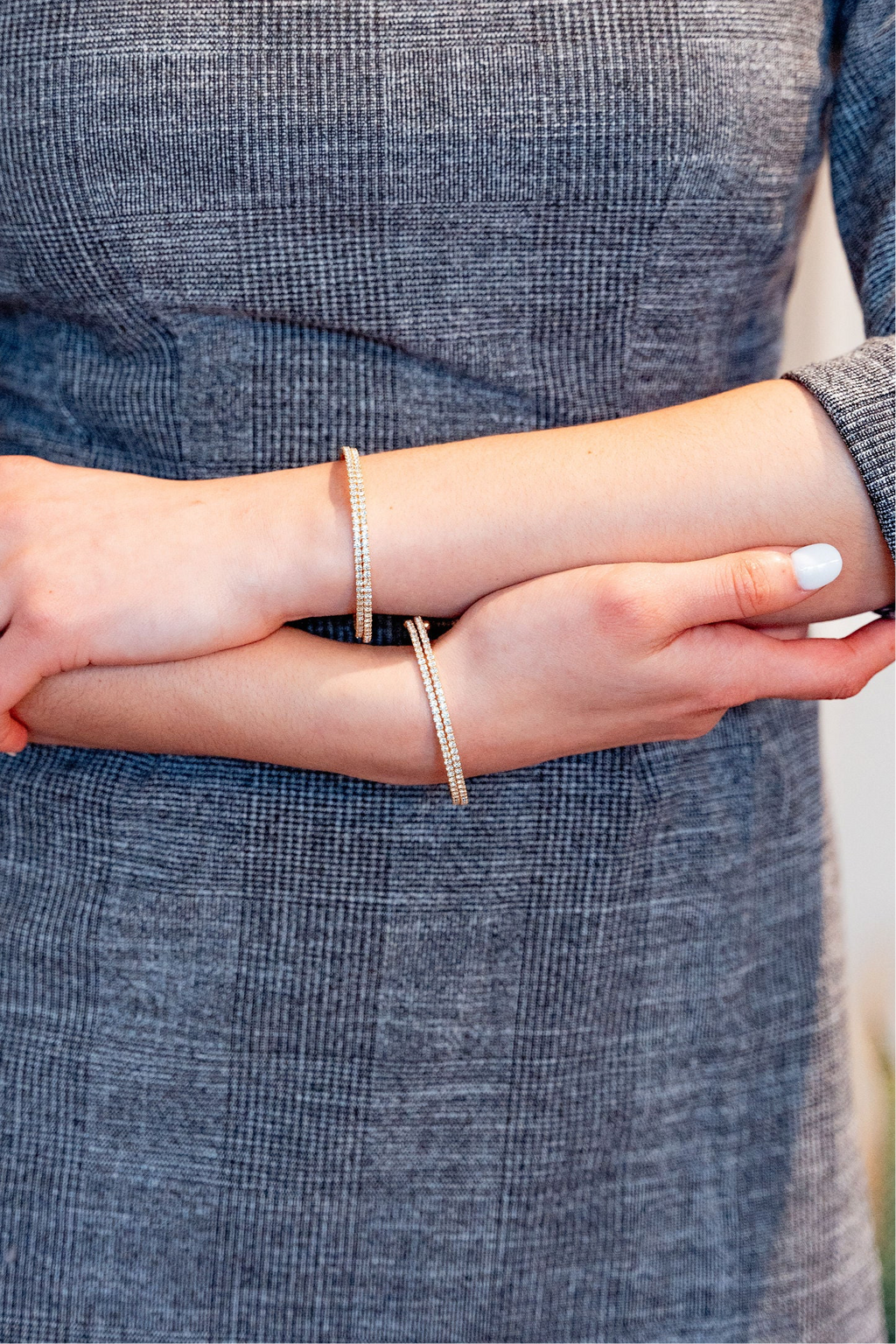 The Duo Bangle in Gold