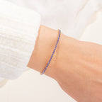 Amethyst Tennis Bangle