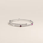 February Amethyst Birthstone Bangle