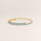 Aquamarine Tennis Bangle