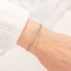 Aquamarine Tennis Bangle