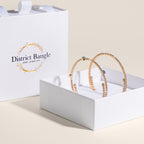 Birthstone bangle gift set (Gold)