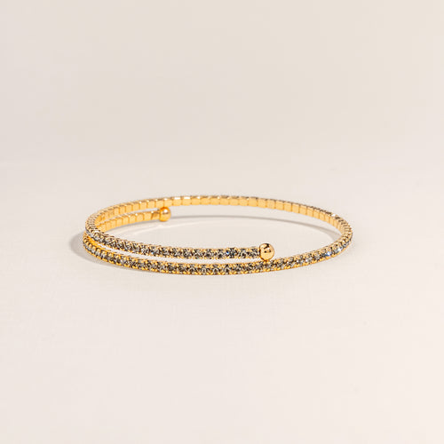 April Black Diamond Birthstone Bangle