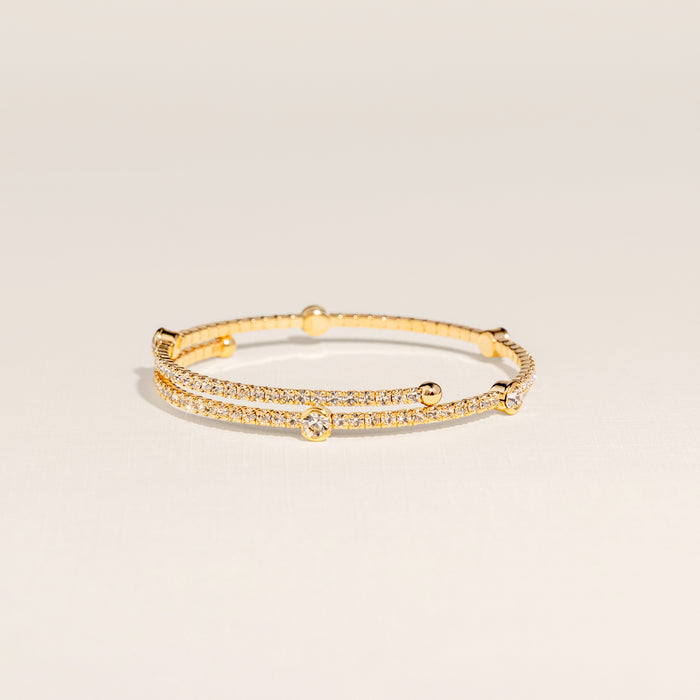 April Diamond Birthstone Bangle