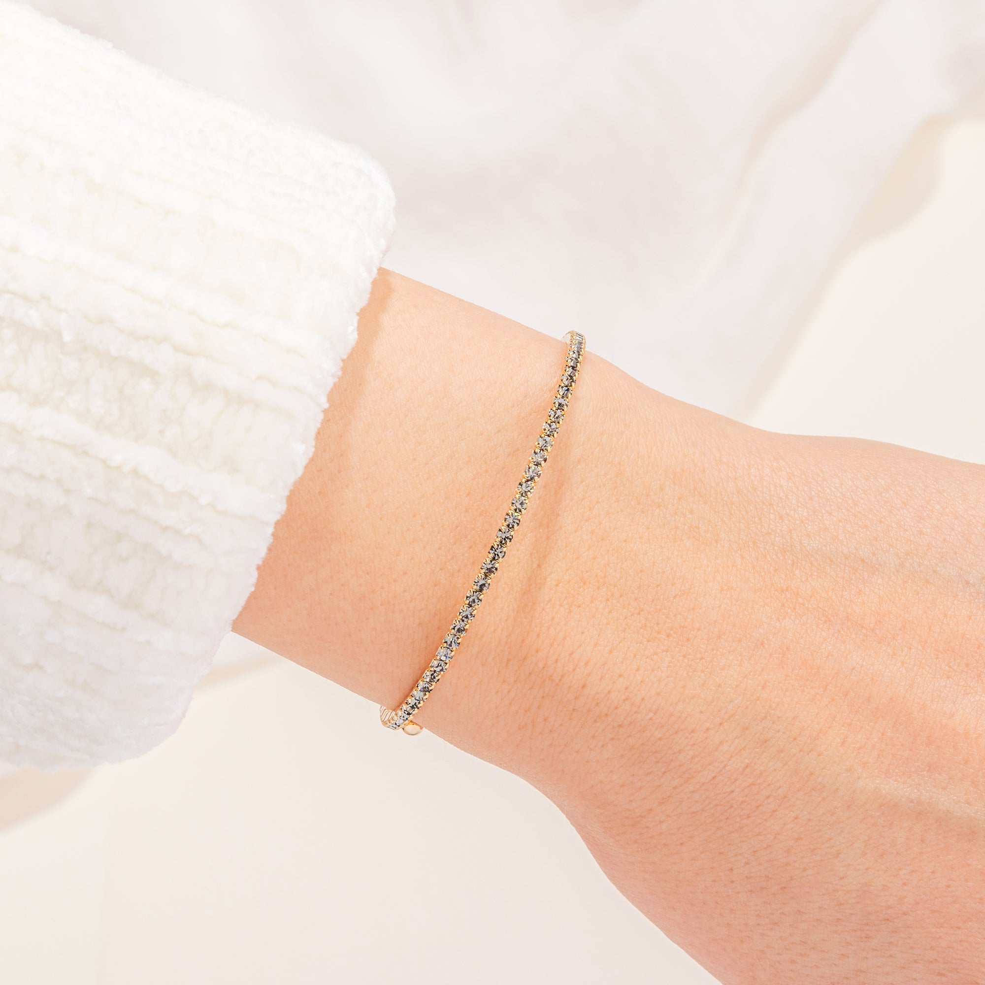 April Black Diamond Birthstone Bangle