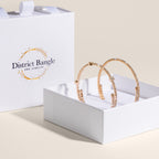 Birthstone bangle gift set (Gold)