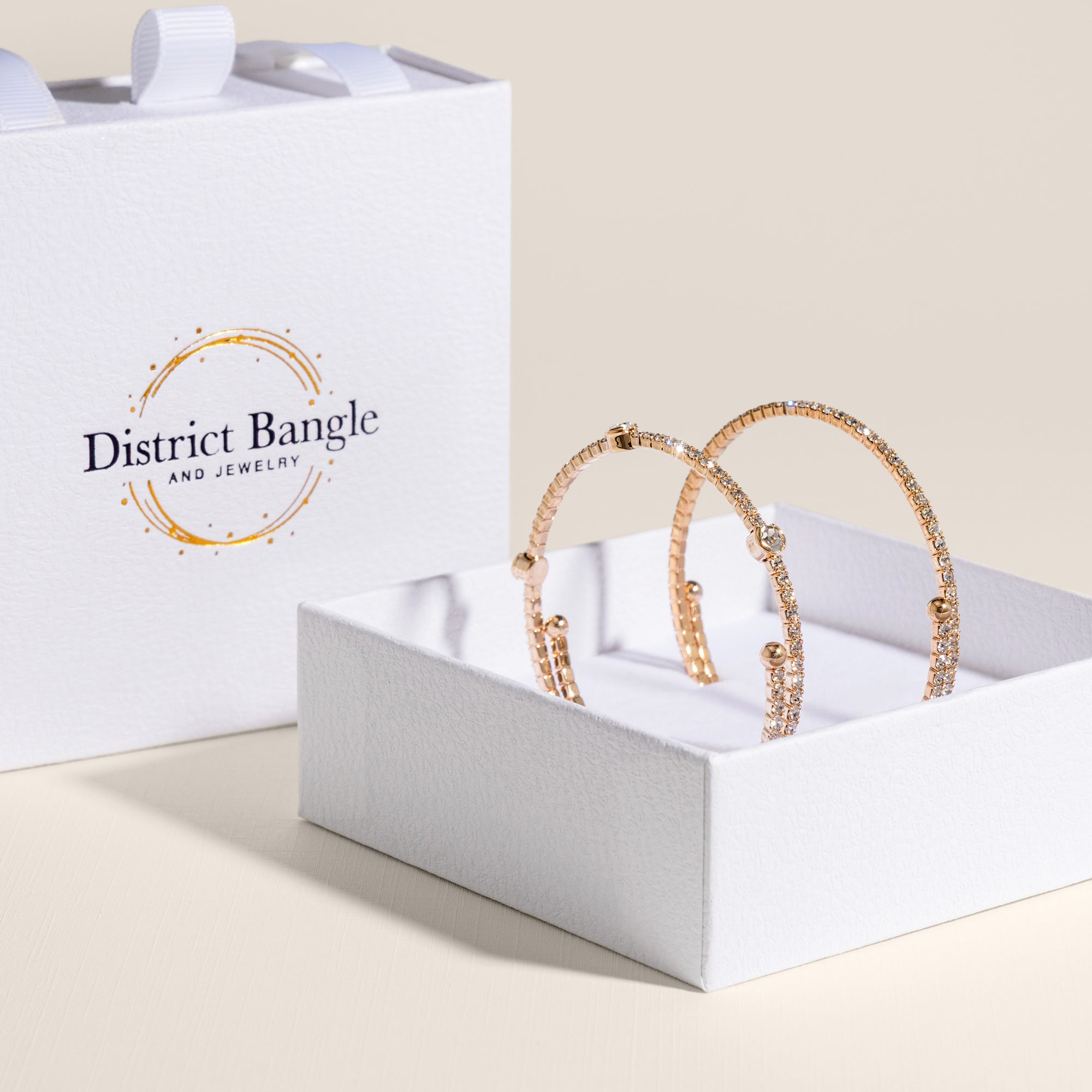 Birthstone bangle gift set