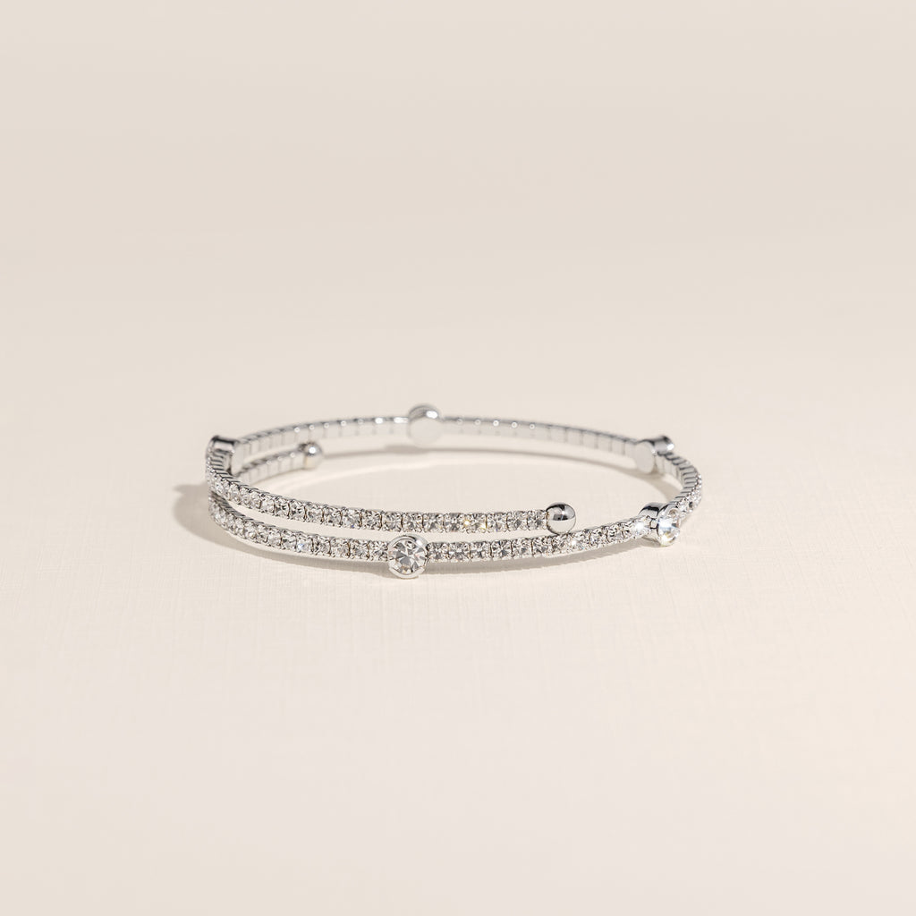 April Diamond Birthstone Bangle