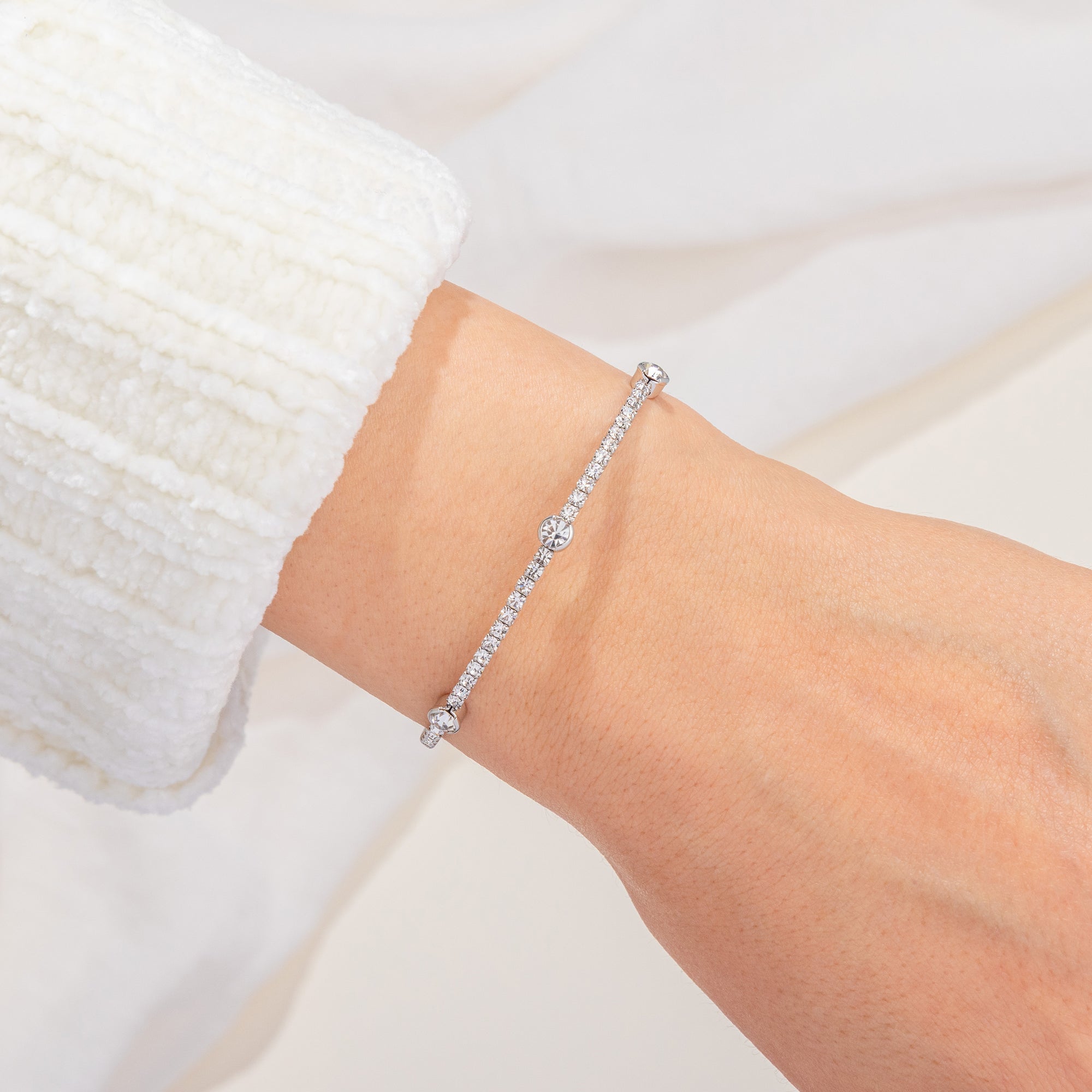April Diamond Birthstone Bangle