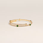 May Emerald Birthstone Bangle