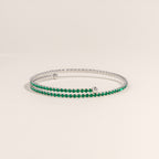 Emerald Tennis Bangle
