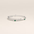 May Emerald Birthstone Bangle