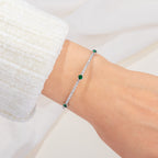 May Emerald Birthstone Bangle