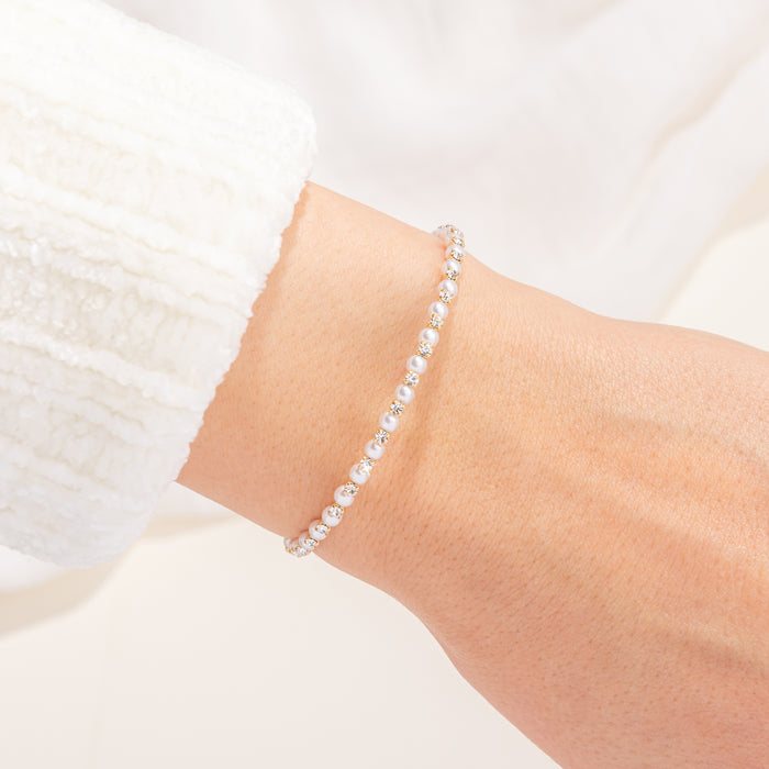 June Pearl Birthstone Bangle