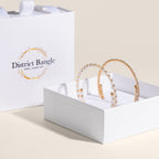 Birthstone bangle gift set (Gold)