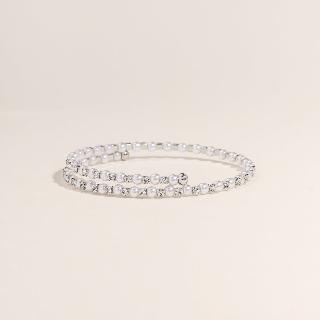 June Pearl Birthstone Bangle