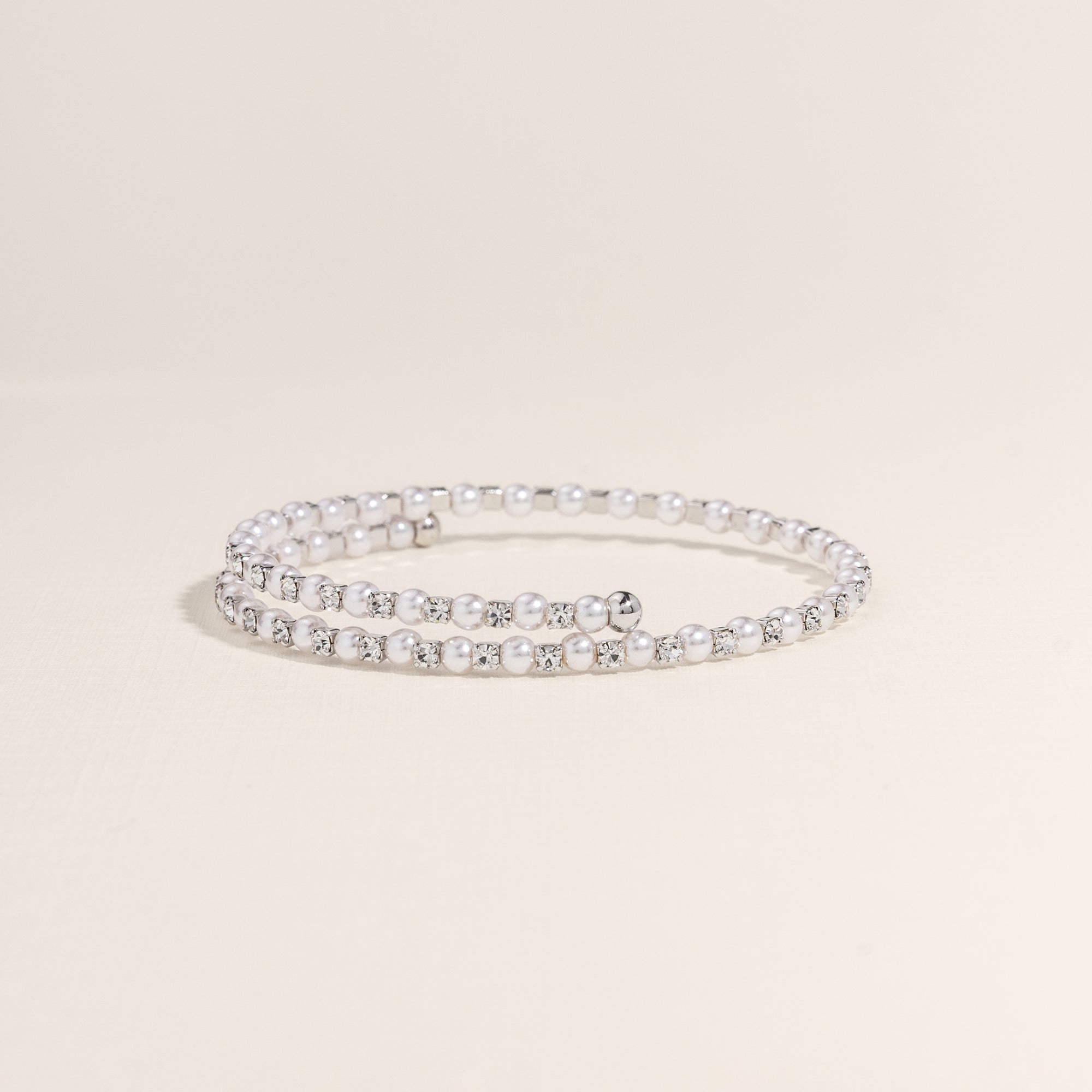 June Pearl Birthstone Bangle