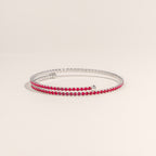 July Ruby Birthstone Bangle