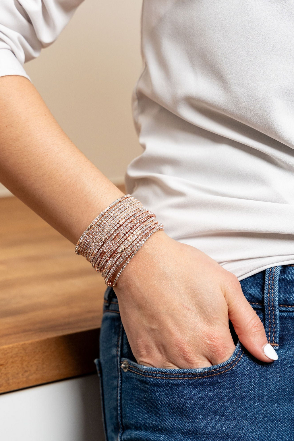 The Prime Bangle in Rose Gold