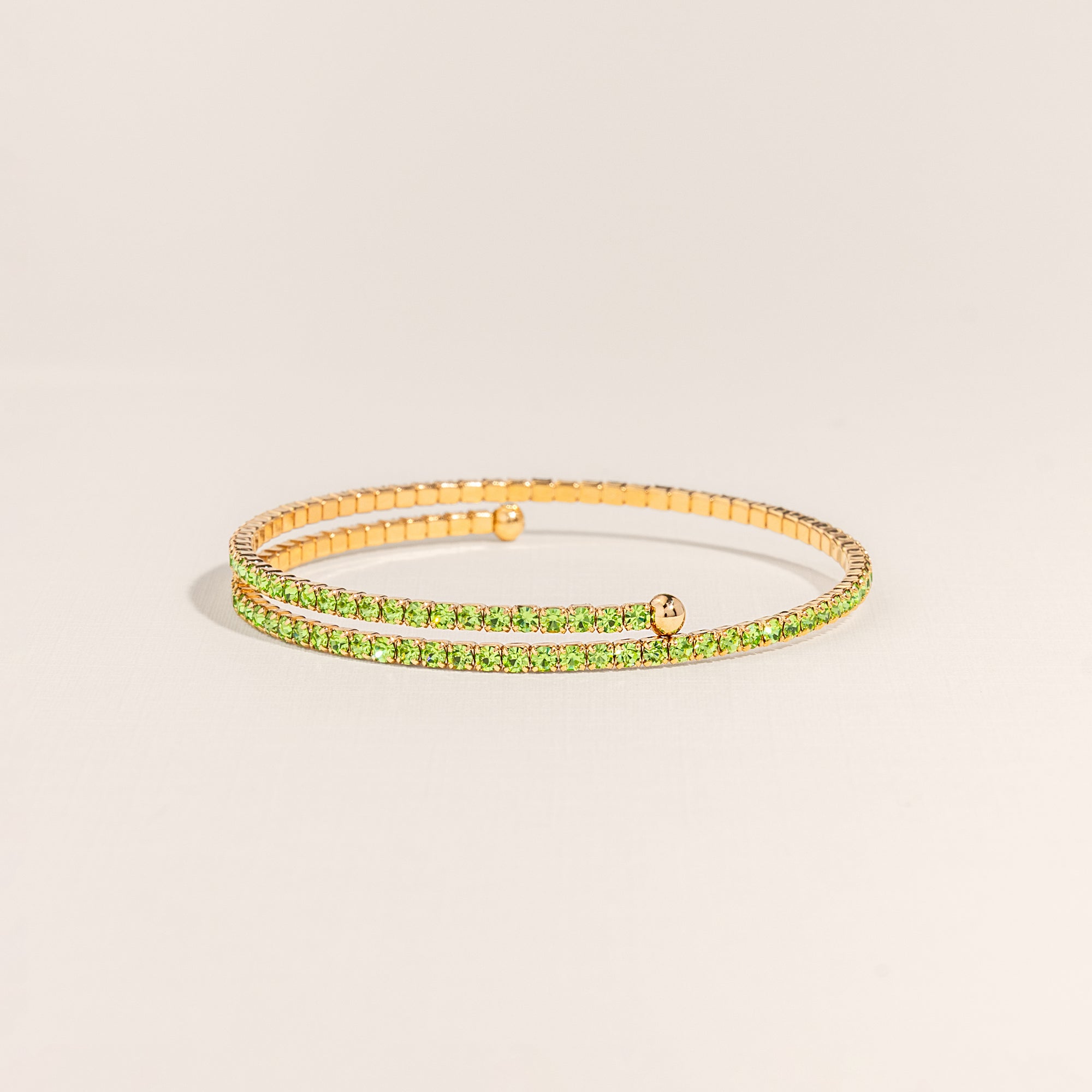 August Peridot Birthstone Bangle