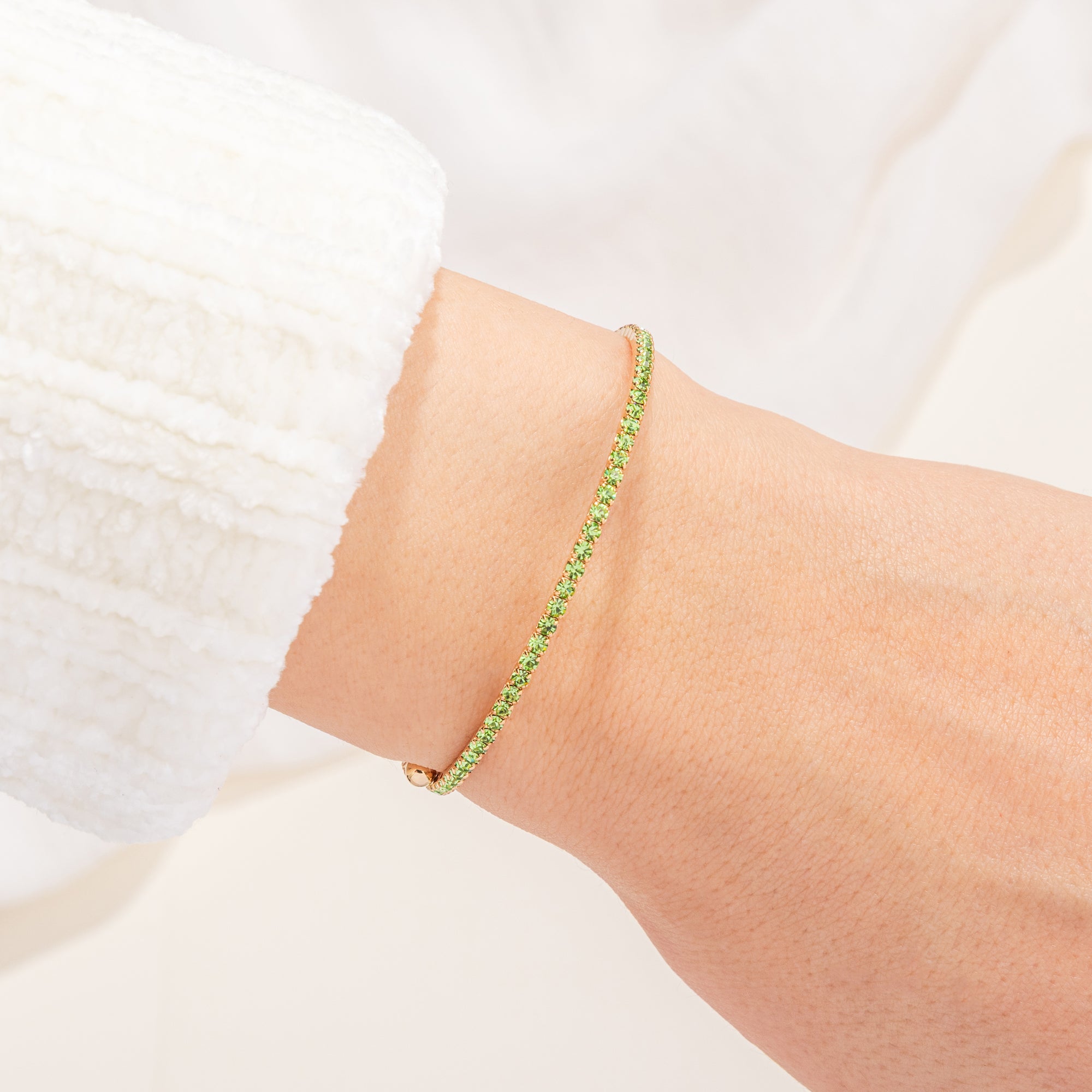 August Peridot Birthstone Bangle