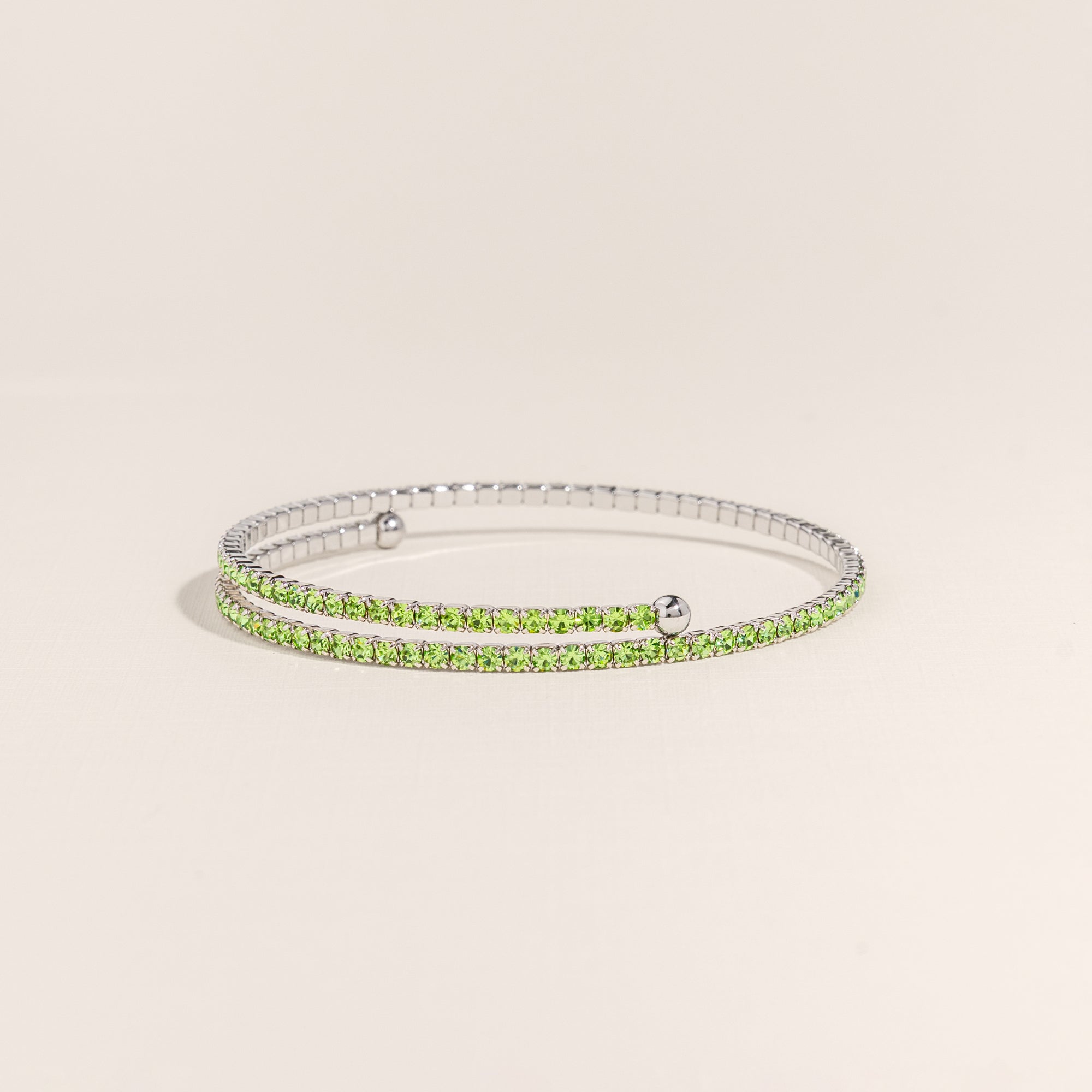August Peridot Birthstone Bangle