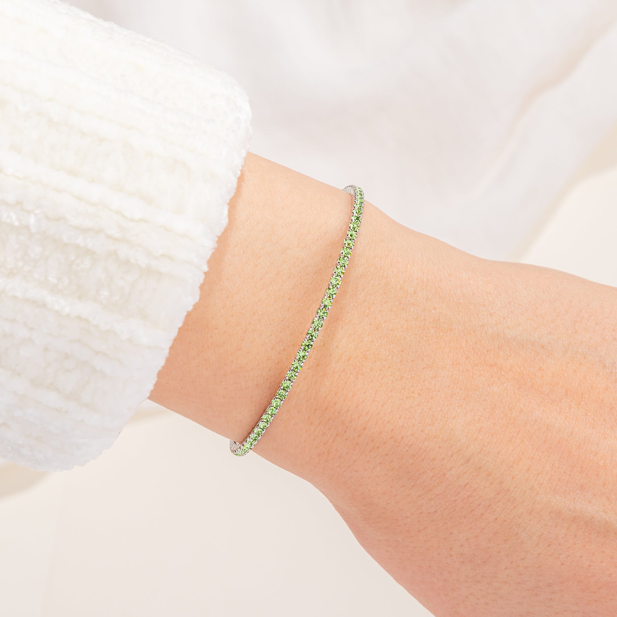 August Peridot Birthstone Bangle