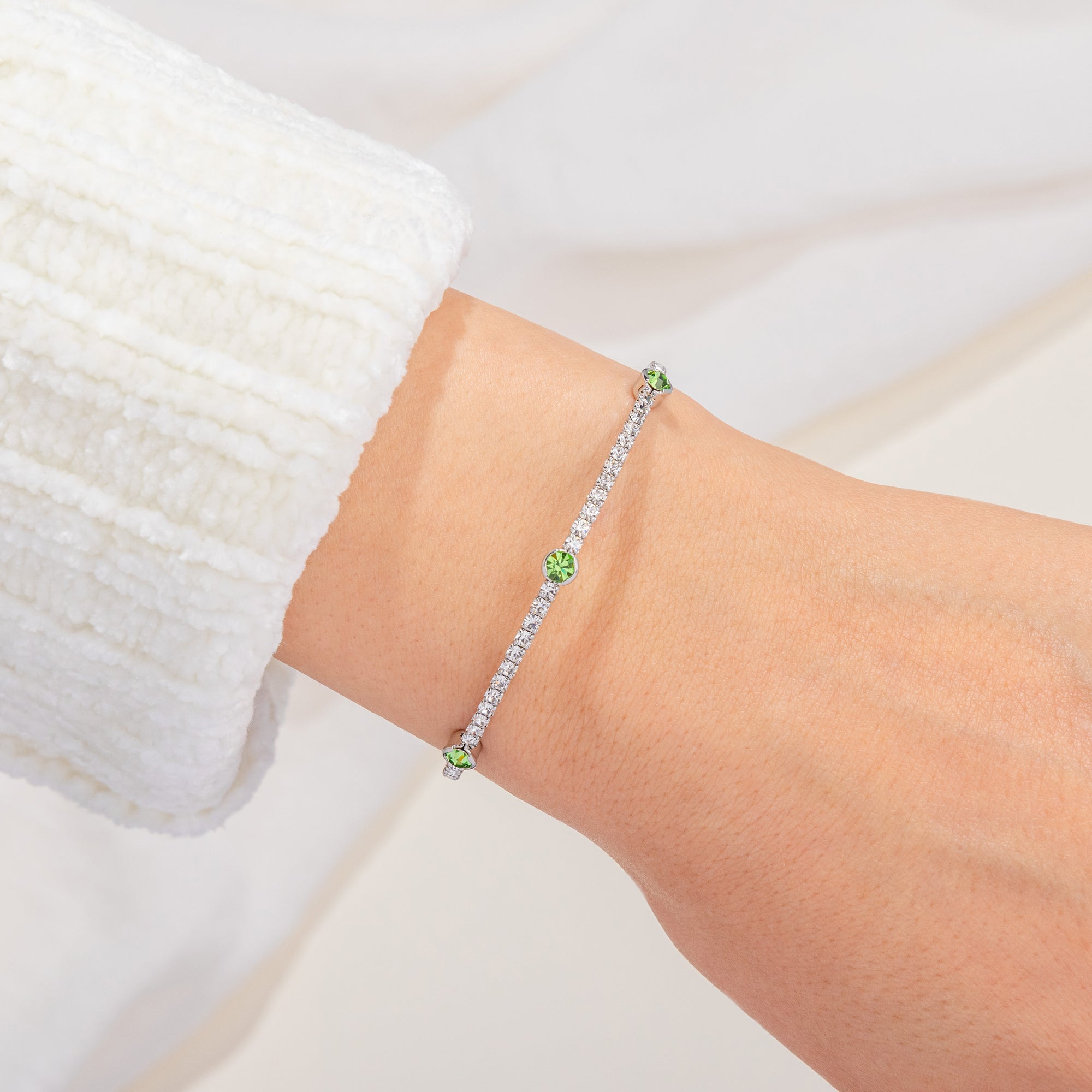 August Peridot Birthstone Bangle